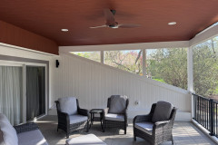 Interior and exterior trim is white Versatex.