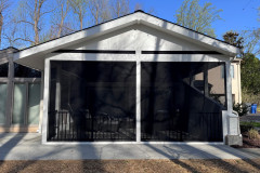 18'9" x 18' covered patio. We worked in conjunction with The King's Masons, who built the Techco Bloc paver patio.