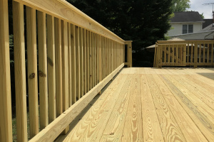 Pressure treated pine deck - Falls Church, VA 