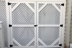 Deck with stairs and lattice skirt with gate - Broadlands, VA