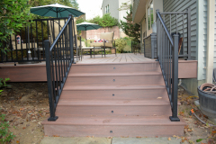 Deck in Wolf Amberwood & Westbury railing - Springfield, VA