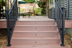 Deck in Wolf Amberwood & Westbury railing - Springfield, VA
