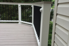 Redeck with Azek Slate Gray and Trex Transcends railing - Fairfax, VA