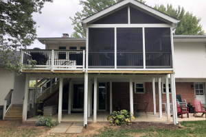 Screen porch and deck in C-Select decking - McLean, VA 