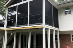 Screen porch and deck in C-Select decking - McLean, VA