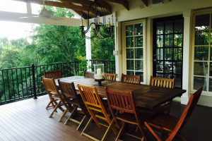 Open porch in Azek Morado and Fortress railing - Leesburg, VA