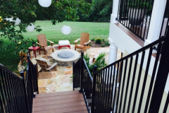 Open porch in Azek Morado and Fortress railing - Leesburg, VA