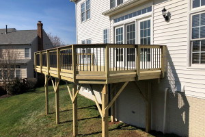 Pressure Treated Wood deck - Potomac Falls, VA