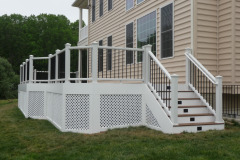 Fiberon Ipe decking. Trex Transcends railing - Vienna, VA