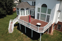 Deck with Trex Transcends Fire Pit decking - Vienna, VA