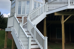 Deck with Trex Transcends Fire Pit decking - Vienna, VA