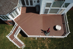 Deck with Trex Transcends Fire Pit decking - Vienna, VA