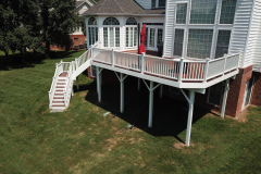 Deck with Trex Transcends Fire Pit decking - Vienna, VA