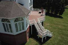 Deck with Trex Transcends Fire Pit decking - Vienna, VA