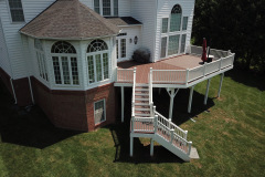 Deck with Trex Transcends Fire Pit decking - Vienna, VA