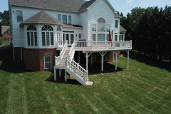 Deck with Trex Transcends Fire Pit decking - Vienna, VA