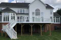 Deck with Trex Transcends Fire Pit decking - Vienna, VA