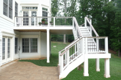 Wolf Amberwood decking, Trex Transcends railing - Woodbridge, VA