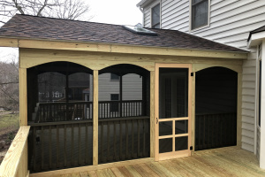 Pressure Treated Pine Screen Porch & Deck - Springfield, VA 