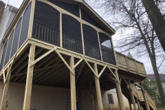 Pressure Treated Pine Screen Porch & Deck - Springfield, VA