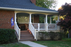 Front Porch with Mahogany Floor - Mclean, VA