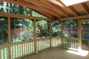 Screen Porch in C-Select decking in Annandale, VA