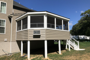 Porch with Eze Breeze windows - Lorton, VA