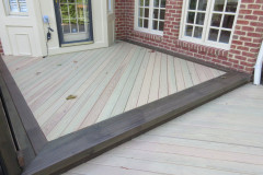 C-Select wood deck with border staining - Alexandria