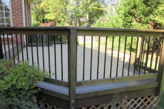 C-Select wood deck with border staining - Alexandria