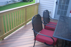 Fiberon Ipe decking and pressure treated wood railing - Woodbridge, VA