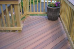 Fiberon Ipe decking and pressure treated wood railing - Woodbridge, VA