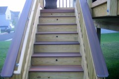 Fiberon Ipe decking and pressure treated wood railing - Woodbridge, VA