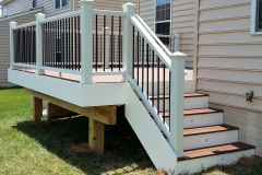 Decking in Trex Select Saddle. Railing in Trex Transcends in Woodbridge, VA