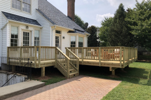 Pressure treated pine deck - Leesburg, VA 