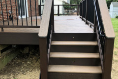 Wolf Amberwood decking & Trex Transcends railing - Lorton, VA