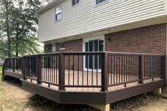 Wolf Amberwood decking & Trex Transcends railing - Lorton, VA