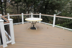 Wolf Amberwood decking and Trex Transcends railing - Arlington