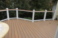 Wolf Amberwood decking and Trex Transcends railing - Arlington