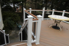 Wolf Amberwood decking and Trex Transcends railing - Arlington