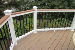 Wolf Amberwood decking and Trex Transcends railing - Arlington