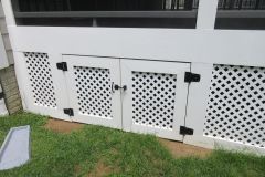 Screen porch and deck in Wolf Black Walnut, Trex Transcends rail - Arlington, VA