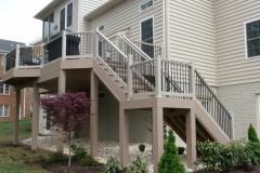 Azek Rosewood decking & Fairway Khaki Railing - Springfield, VA