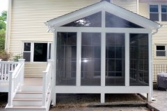 Screen porch with Eze Breeze windows - Burke, VA