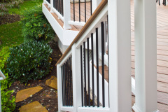 Screen porch and deck. Wolf Amberwood decking, Trex Transcends railing - Herndon, VA