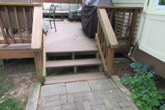 Deck with lattice in Fairfax Station.
