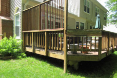 Deck with lattice in Fairfax Station.