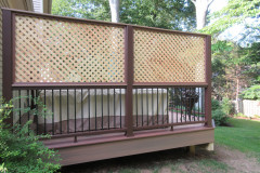 Deck with lattice in Fairfax Station.