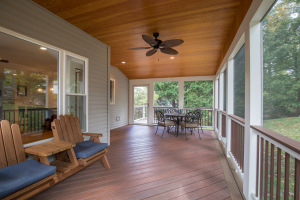 Screen Porch in Wolf Rosewood decking - Springfield, VA 