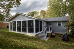 Screen Porch in Wolf Rosewood decking - Springfield, VA