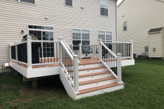 Wolf Teakwood deck and Trex Transcends railing - Bristow, VA